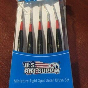 US Art Supply Acrylic Paint Brush Set - Fine Detail Painting of Art, Miniatures